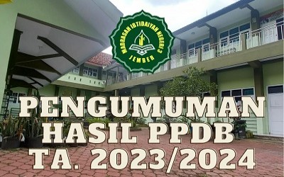PENGUMUMAN HASIL PPDB TAHUN AJARAN 2023/2024